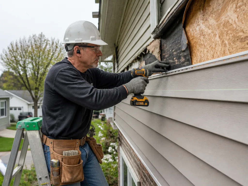 Storm Damage Siding Repair